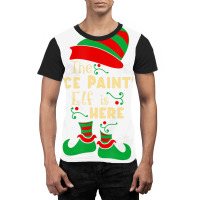 Face Painter Elf Christmas Matching Family Christm Graphic T-shirt | Artistshot