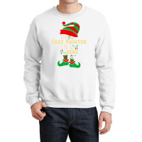 Face Painter Elf Christmas Matching Family Christm Crewneck Sweatshirt | Artistshot