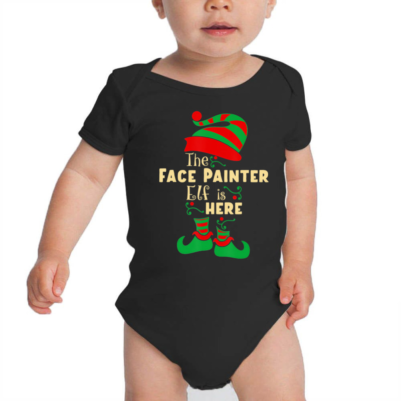 Face Painter Elf Christmas Matching Family Christm Baby Bodysuit by lavinia | Artistshot