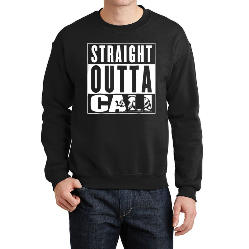 California Republic T Shirt Straight Outta Cali Sh Crewneck Sweatshirt | Artistshot