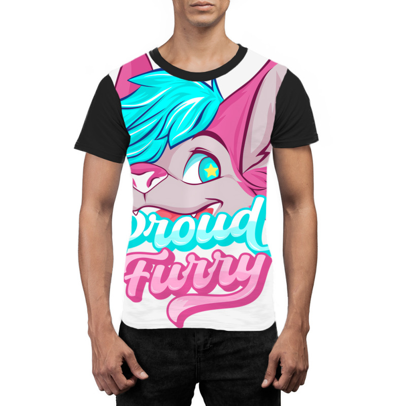 Proud Furry Fandom Furries Tails Ears Furry Person Graphic T-shirt | Artistshot