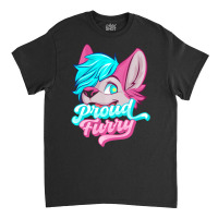 Proud Furry Fandom Furries Tails Ears Furry Person Classic T-shirt | Artistshot