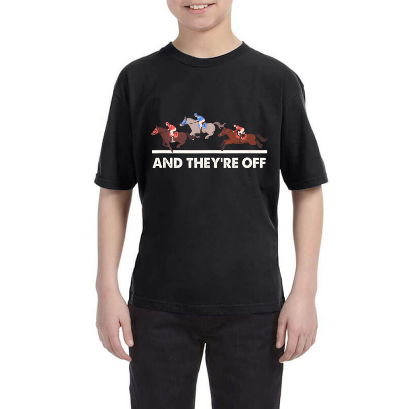 Horse Racing Tees   And They're Off Horse Racing T Youth Tee | Artistshot