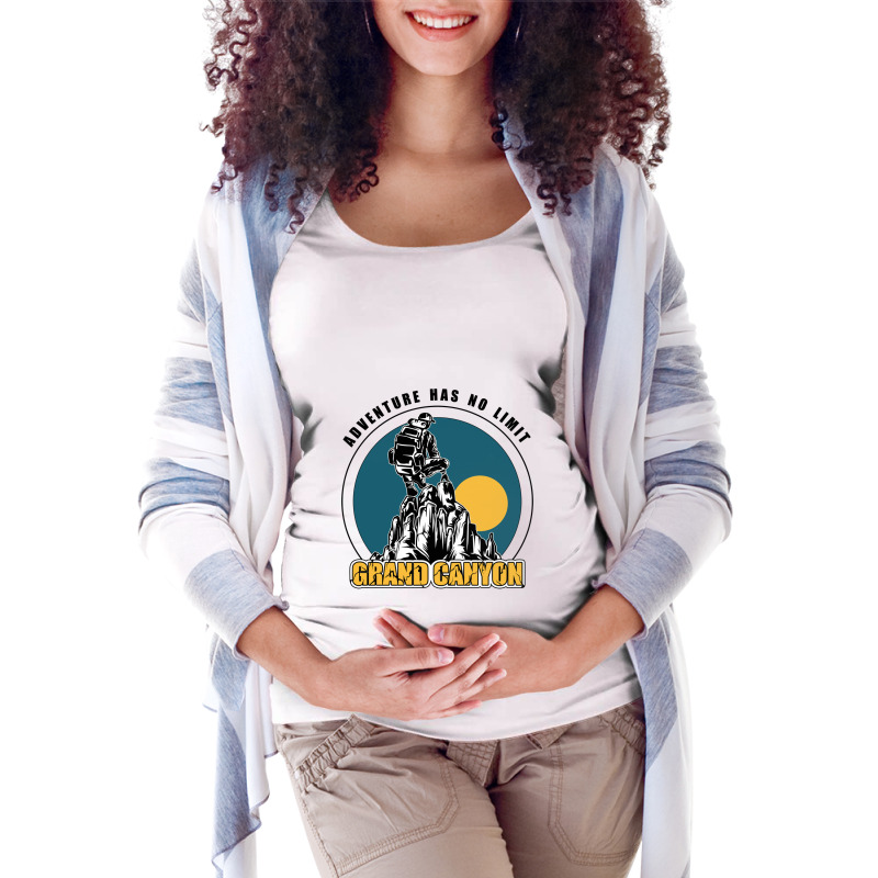 Adventure Has No Limit Cool Vector Design Maternity Scoop Neck T-shirt | Artistshot