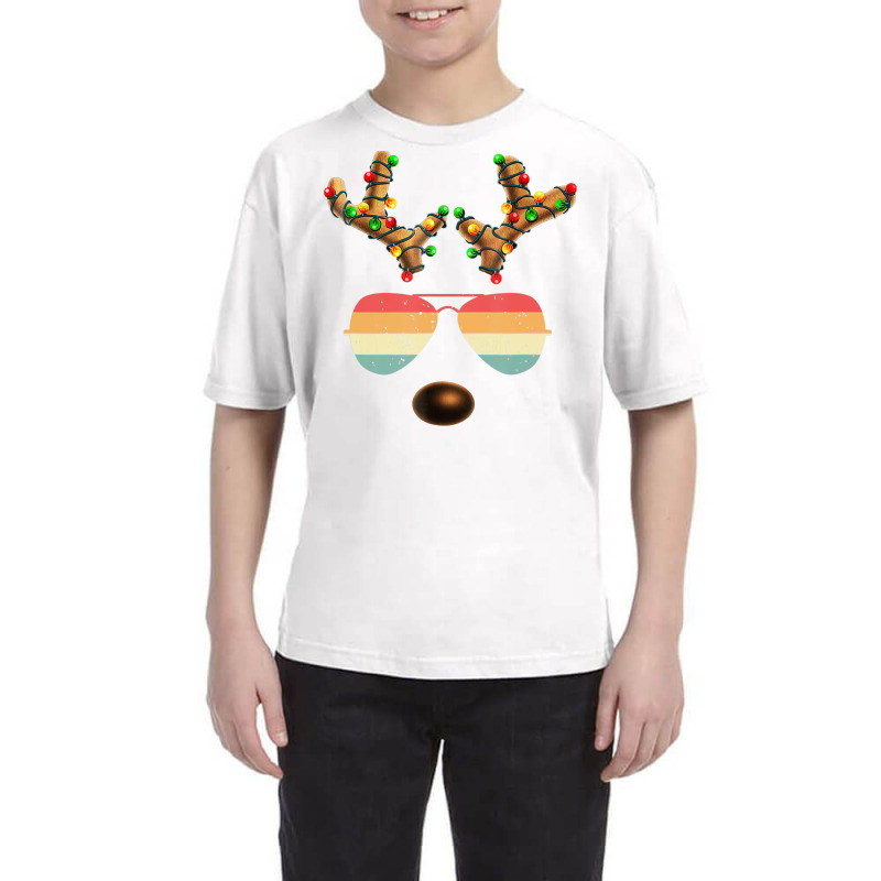 Vintage Face Reindeer Christmas Retro Gift Men Wom Youth Tee by hausch | Artistshot