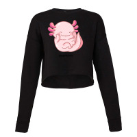 I Am Cute Axolotl Questions New Cropped Sweater | Artistshot