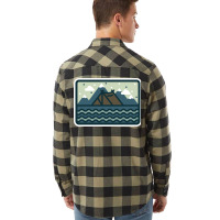 Camp Mountain Beach View Flannel Shirt | Artistshot