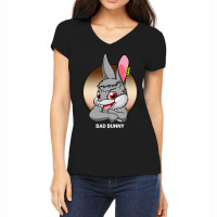 Cool Design Vector Cool Bunny New Women's V-neck T-shirt | Artistshot