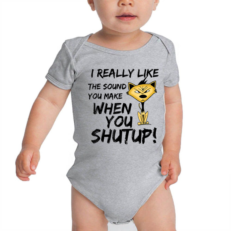 Angry Cat Lovers Gift T Shirt Baby Bodysuit by ravand | Artistshot