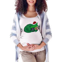 D20 Green Dragon Holiday Edition Maternity Scoop Neck T-shirt | Artistshot