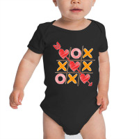 Cute Valentine T Shirt Boys Girls Tic Tac Toe Hear Baby Bodysuit | Artistshot