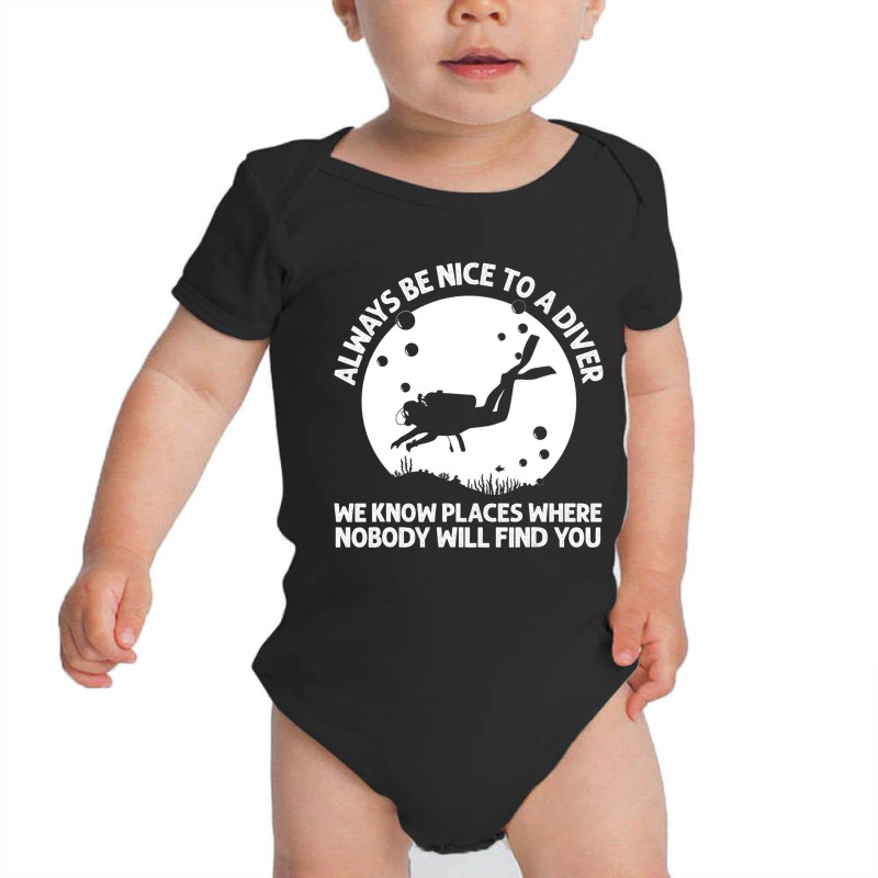 Cool Scuba Diving For Men Women Scuba Diver Underw Baby Bodysuit by chomibe | Artistshot