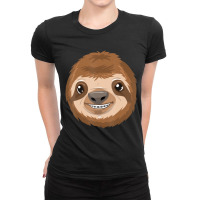 Cool Sloth With Dental Braces Funny Animal Teeth S Ladies Fitted T-shirt | Artistshot