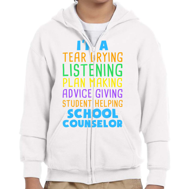 School Counselor School Psychologist Students Gift Youth Zipper Hoodie by gabuya | Artistshot