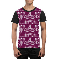 Festive Af Christmas Sweater Graphic T-shirt | Artistshot