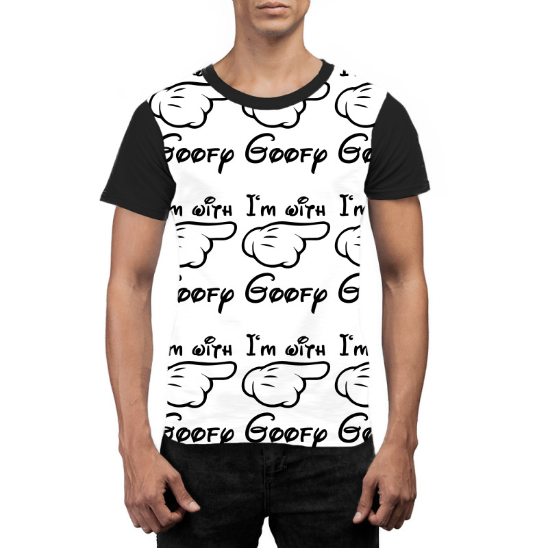 I'm With Goofy Graphic T-shirt | Artistshot