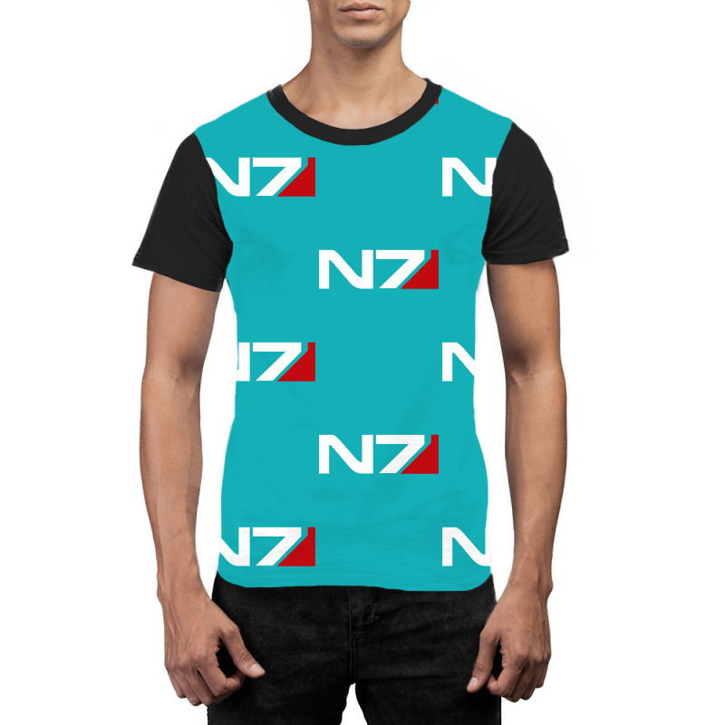 Mass Effect N7 Logo Graphic T-shirt | Artistshot