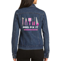 Mrs Fix It Handy Women T Shirt Ladies Denim Jacket | Artistshot