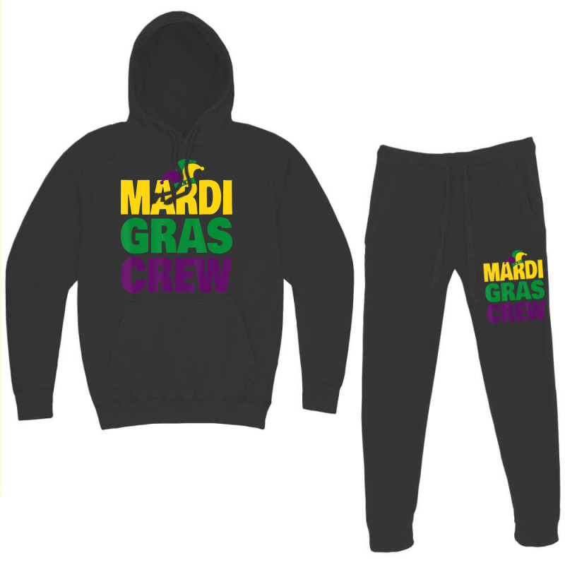 Mardi Gras Crew   Fun Mardi Gras Jester Hat T Shir Hoodie & Jogger Set | Artistshot