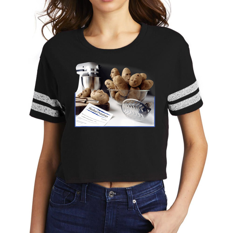 Funny Potato Panic T Shirt Scorecard Crop Tee by bonne | Artistshot