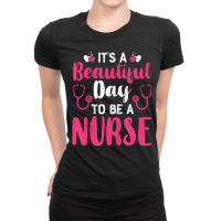 Funny Saying Nurse Shirt Nursing Healthcare Rn Cna Ladies Fitted T-shirt | Artistshot