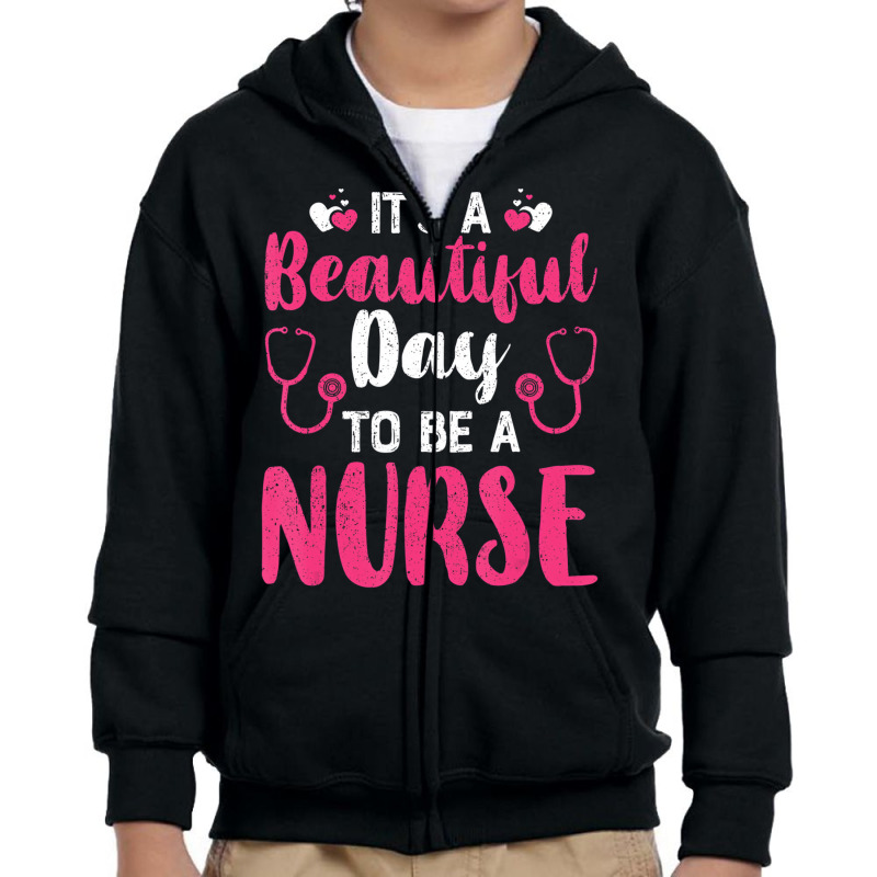 Funny Saying Nurse Shirt Nursing Healthcare Rn Cna Youth Zipper Hoodie | Artistshot