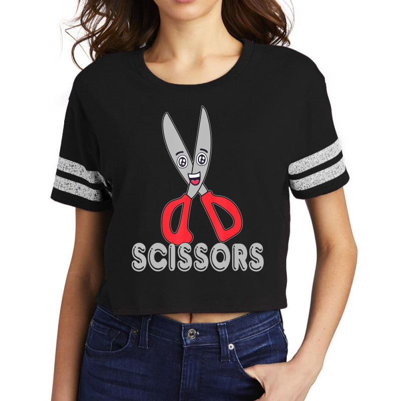 Funny Rock Paper Scissors Shirt Halloween Group Co Scorecard Crop Tee by bonne | Artistshot