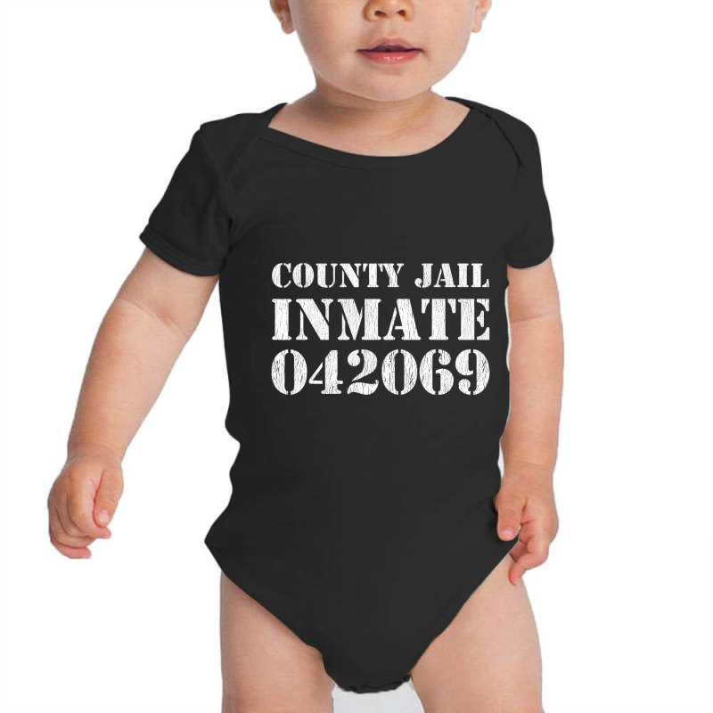 County Jail Inmate Costume Prisoner Outfit Hallowe Baby Bodysuit | Artistshot