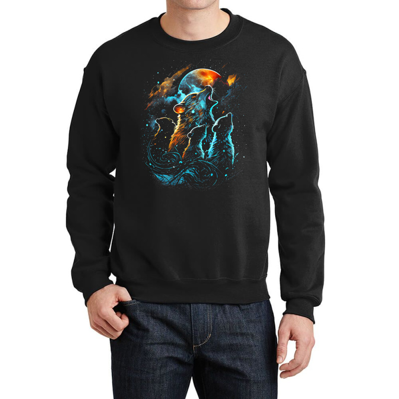 Rats Howling At The Moon Animals T Shirt Crewneck Sweatshirt | Artistshot