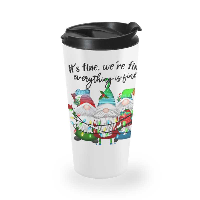 It's Fine We're Fine Everything Is Fine Teacher Gn Travel Mug | Artistshot