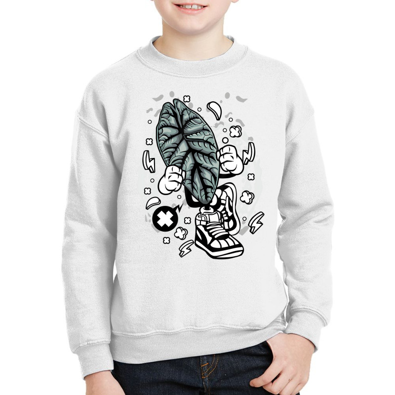 Alocasia Dragon Scale Cartoon Botany Botanist Gard Youth Sweatshirt by mauthe | Artistshot