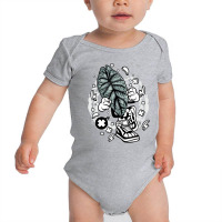 Alocasia Dragon Scale Cartoon Botany Botanist Gard Baby Bodysuit | Artistshot