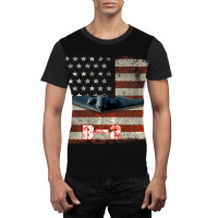 B2 Spirit Stealth Bomber Jet Plane Us Flag Pilot V Graphic T-shirt | Artistshot