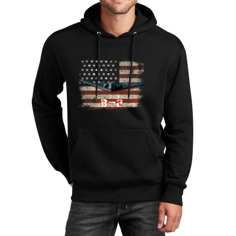 B2 Spirit Stealth Bomber Jet Plane Us Flag Pilot V Unisex Hoodie | Artistshot