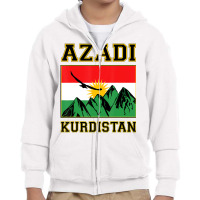 Azadi Kurdistan, Kurdish Flag Shirt, Kurdistan T S Youth Zipper Hoodie | Artistshot