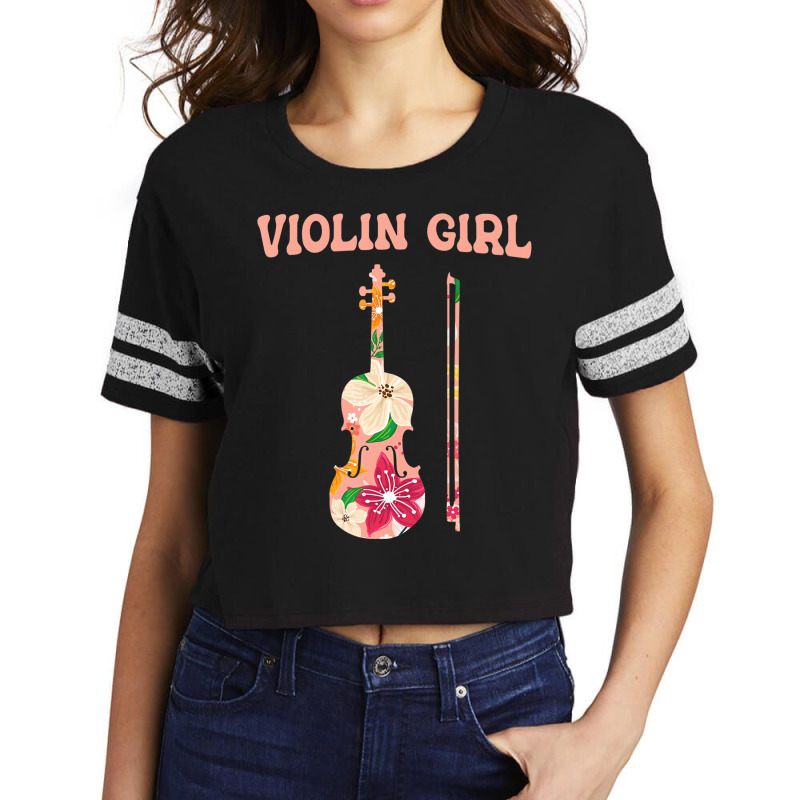 Funny Violin Stringed Musical Instrument   Violin Scorecard Crop Tee by voutsro | Artistshot