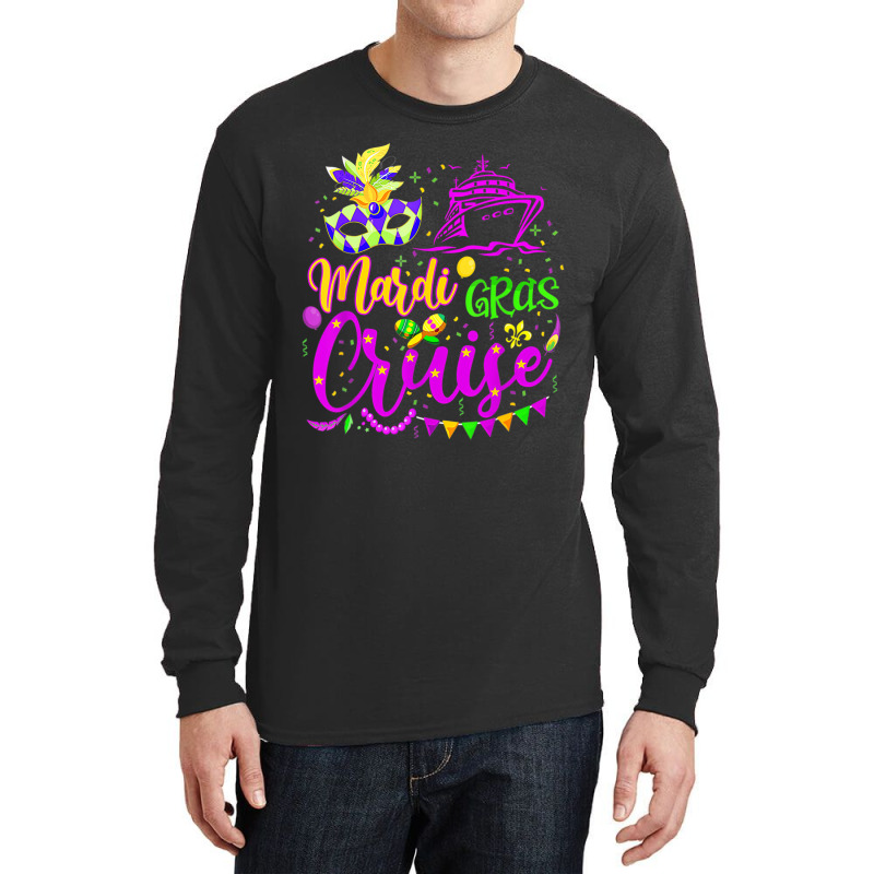 Mardi Gras Cruise Cruising Mask Cruise Ship Party Long Sleeve Shirts | Artistshot