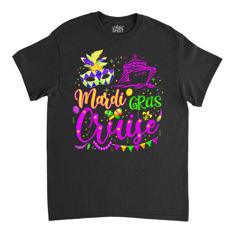 Mardi Gras Cruise Cruising Mask Cruise Ship Party Classic T-shirt | Artistshot