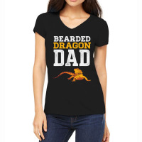 Bearded Dragon Dad Funny Pet Reptile Lizard Lover Women's V-neck T-shirt | Artistshot