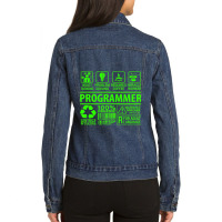 Funny Software Developer Definition Composition Te Ladies Denim Jacket | Artistshot