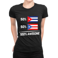 Cuban Puerto Rican Flag Cuba Puerto Rico T Shirt Ladies Fitted T-shirt | Artistshot