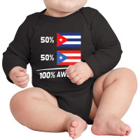 Cuban Puerto Rican Flag Cuba Puerto Rico T Shirt Long Sleeve Baby Bodysuit | Artistshot