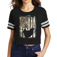 Camo Flag Chicken Vintage Farm Animal Patriotic Fa Scorecard Crop Tee | Artistshot