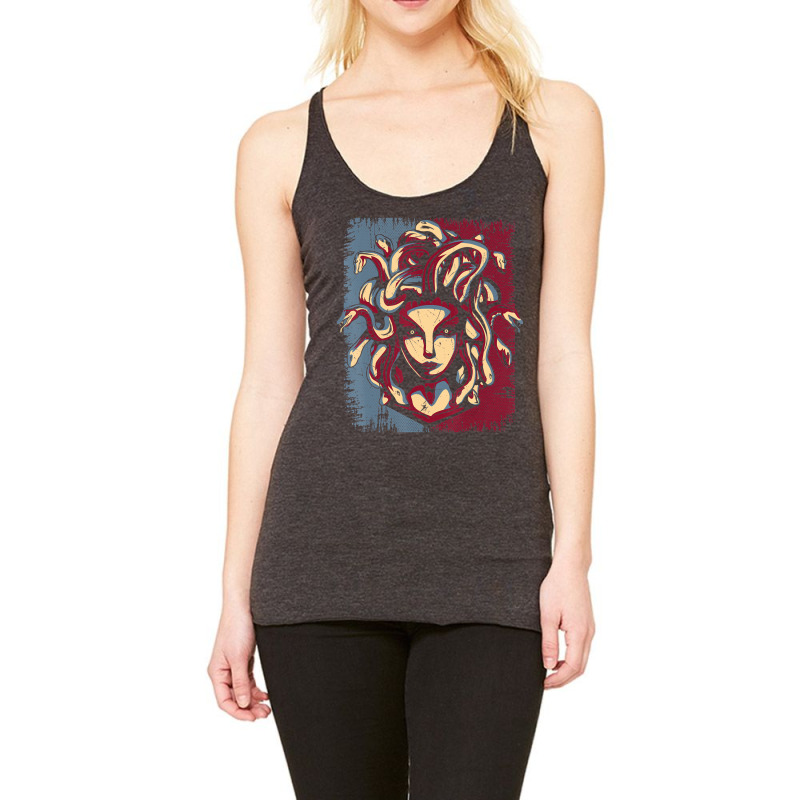 Mythical Creature Medusa Greek Mythology Gorgons T Racerback Tank by arainro | Artistshot