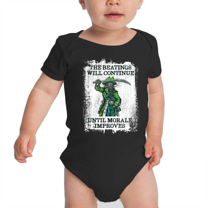 The Beatings Will Continue Until Morale Improves T Baby Bodysuit by gabuya | Artistshot