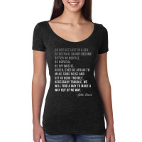 Congressman Lewis Civil Rights Hero Ombre Color Qu Women's Triblend Scoop T-shirt | Artistshot