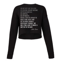 Congressman Lewis Civil Rights Hero Ombre Color Qu Cropped Sweater | Artistshot