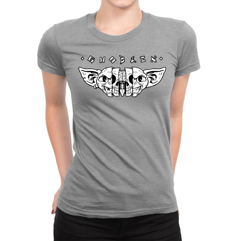 Ghoblen   Head Split Ladies Fitted T-Shirt by lapebiehle | Artistshot