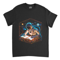 Beautiful Artistic Scifi Reading Astronaut Enlight Classic T-shirt | Artistshot