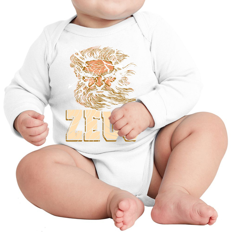 Zeus God Of Lightning Retro Greek Mythological Pre Long Sleeve Baby Bodysuit | Artistshot